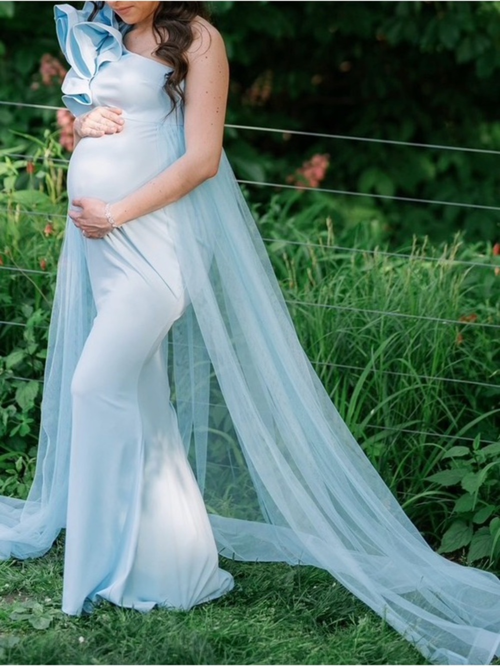 Blue Maternity Gown